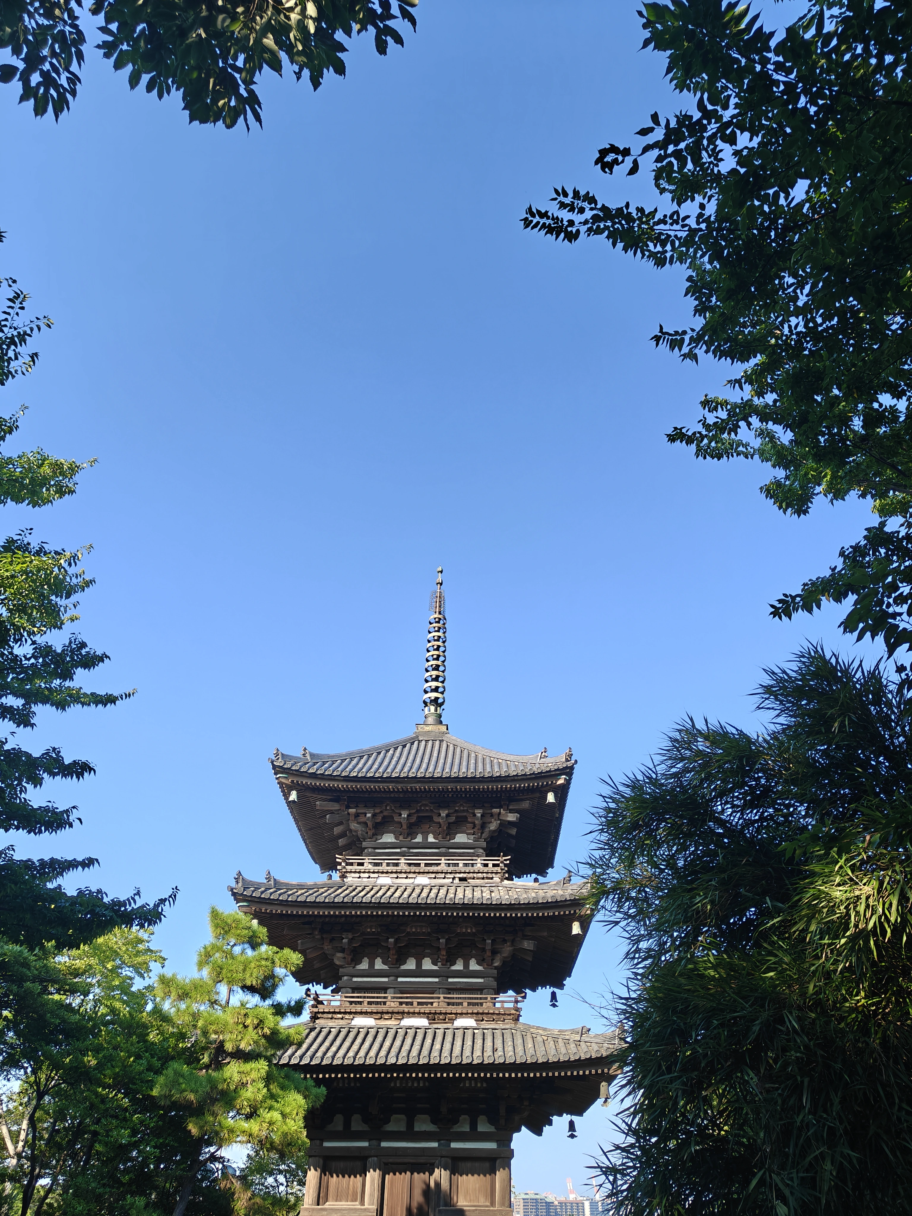 Sankeien Garden pagoda from Kyoto