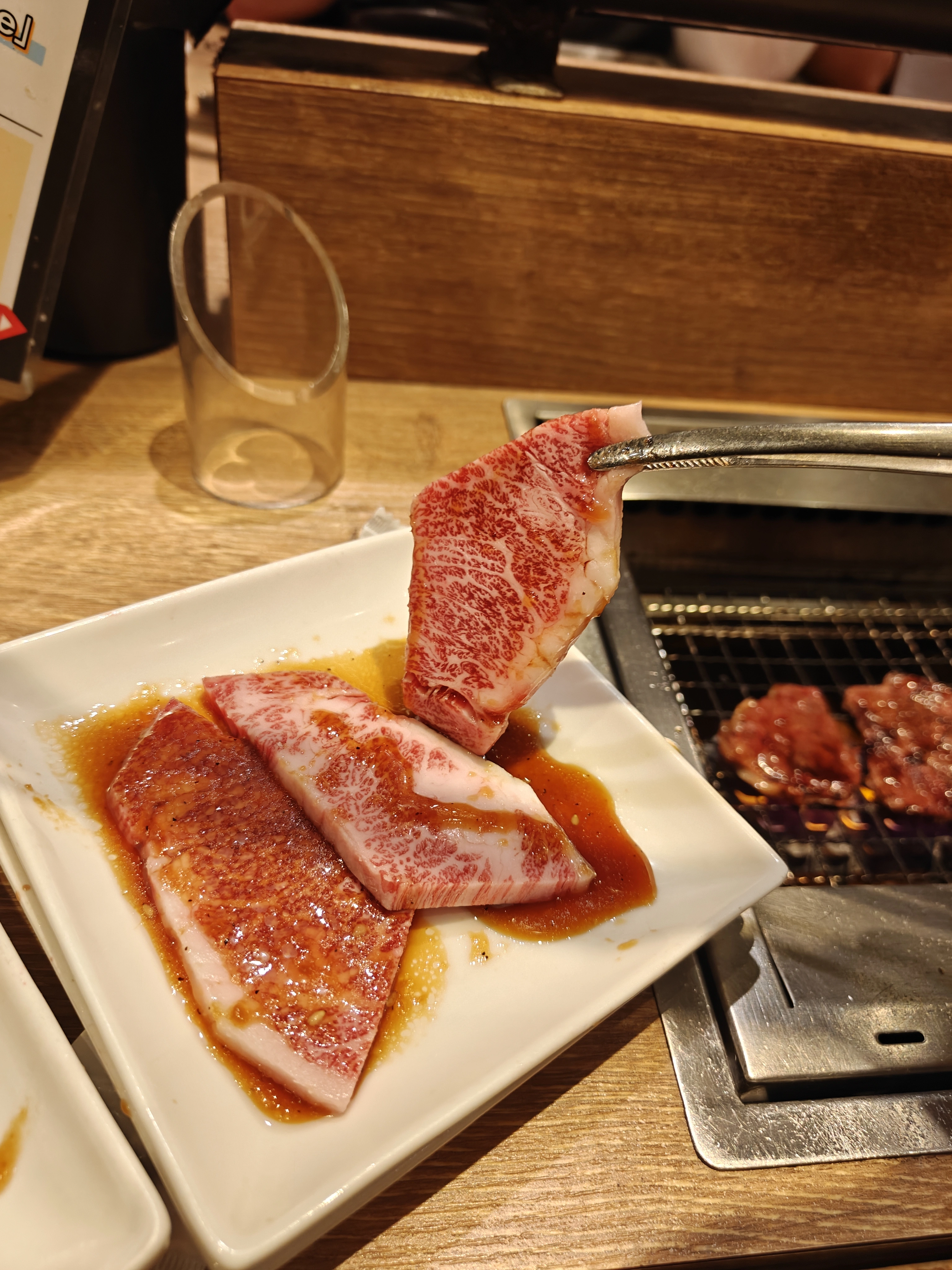 Wagyu meat with beer and rice